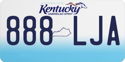 KY license plate 888LJA