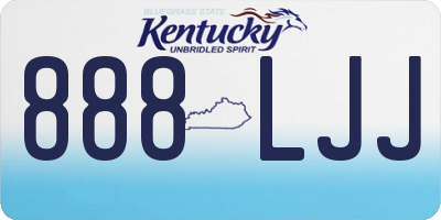 KY license plate 888LJJ