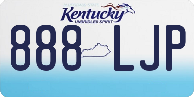 KY license plate 888LJP