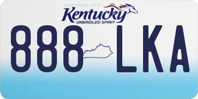 KY license plate 888LKA