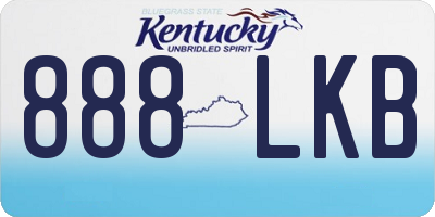 KY license plate 888LKB