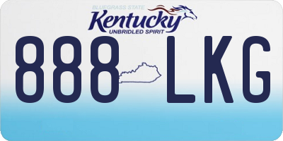 KY license plate 888LKG