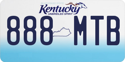 KY license plate 888MTB