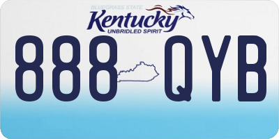 KY license plate 888QYB