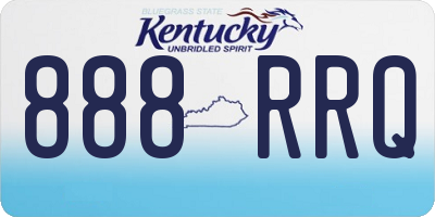 KY license plate 888RRQ