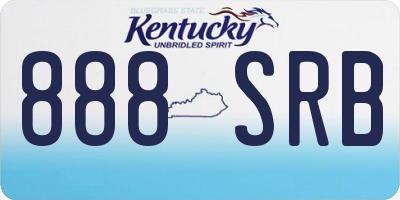 KY license plate 888SRB