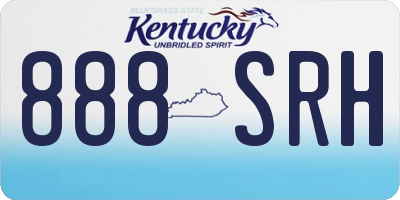 KY license plate 888SRH