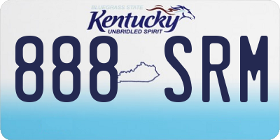 KY license plate 888SRM