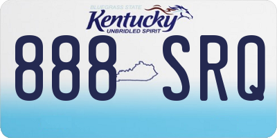 KY license plate 888SRQ