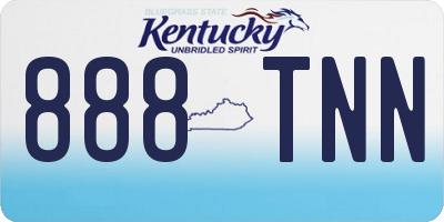 KY license plate 888TNN