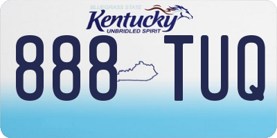KY license plate 888TUQ