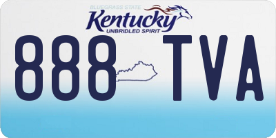 KY license plate 888TVA
