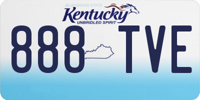 KY license plate 888TVE
