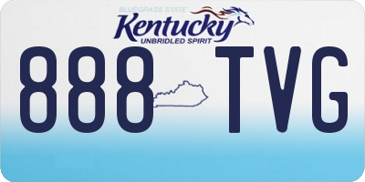 KY license plate 888TVG