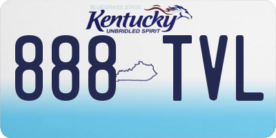 KY license plate 888TVL
