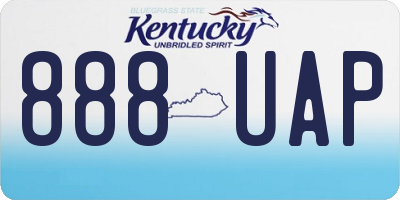 KY license plate 888UAP