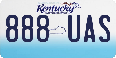KY license plate 888UAS