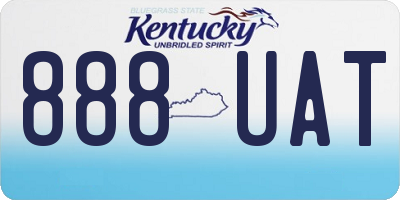 KY license plate 888UAT