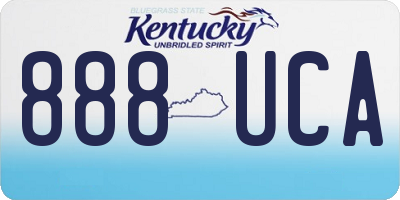 KY license plate 888UCA