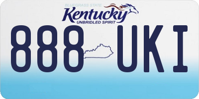 KY license plate 888UKI
