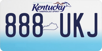KY license plate 888UKJ