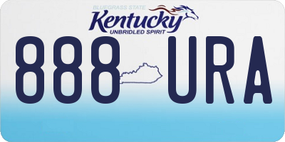 KY license plate 888URA