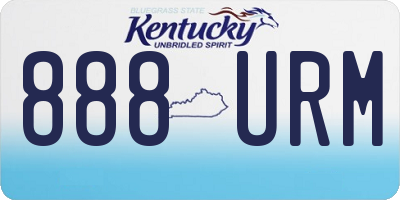 KY license plate 888URM