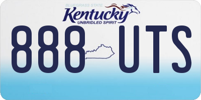 KY license plate 888UTS