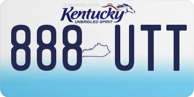 KY license plate 888UTT
