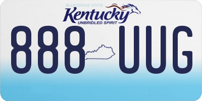 KY license plate 888UUG