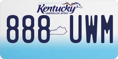 KY license plate 888UWM