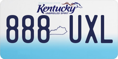 KY license plate 888UXL