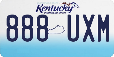 KY license plate 888UXM
