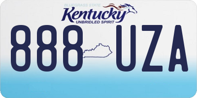 KY license plate 888UZA