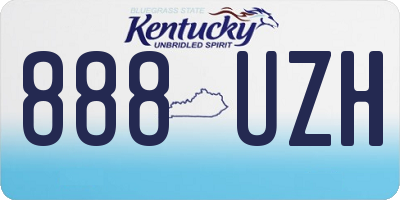 KY license plate 888UZH