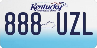 KY license plate 888UZL