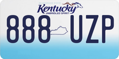 KY license plate 888UZP