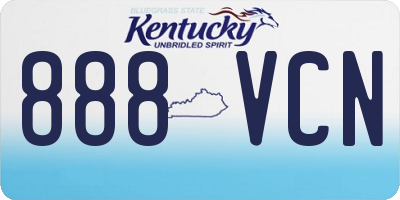 KY license plate 888VCN