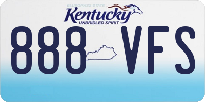 KY license plate 888VFS