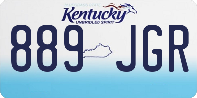 KY license plate 889JGR