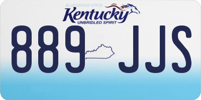 KY license plate 889JJS