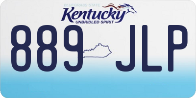 KY license plate 889JLP