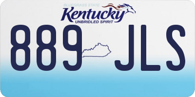 KY license plate 889JLS