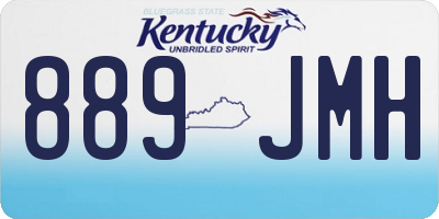 KY license plate 889JMH