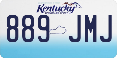 KY license plate 889JMJ