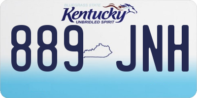 KY license plate 889JNH