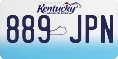 KY license plate 889JPN