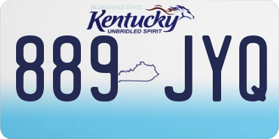 KY license plate 889JYQ