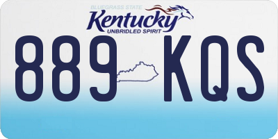 KY license plate 889KQS