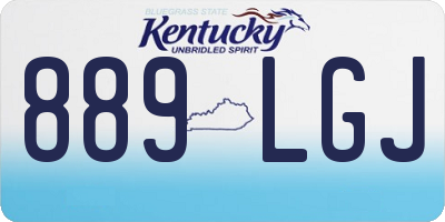 KY license plate 889LGJ